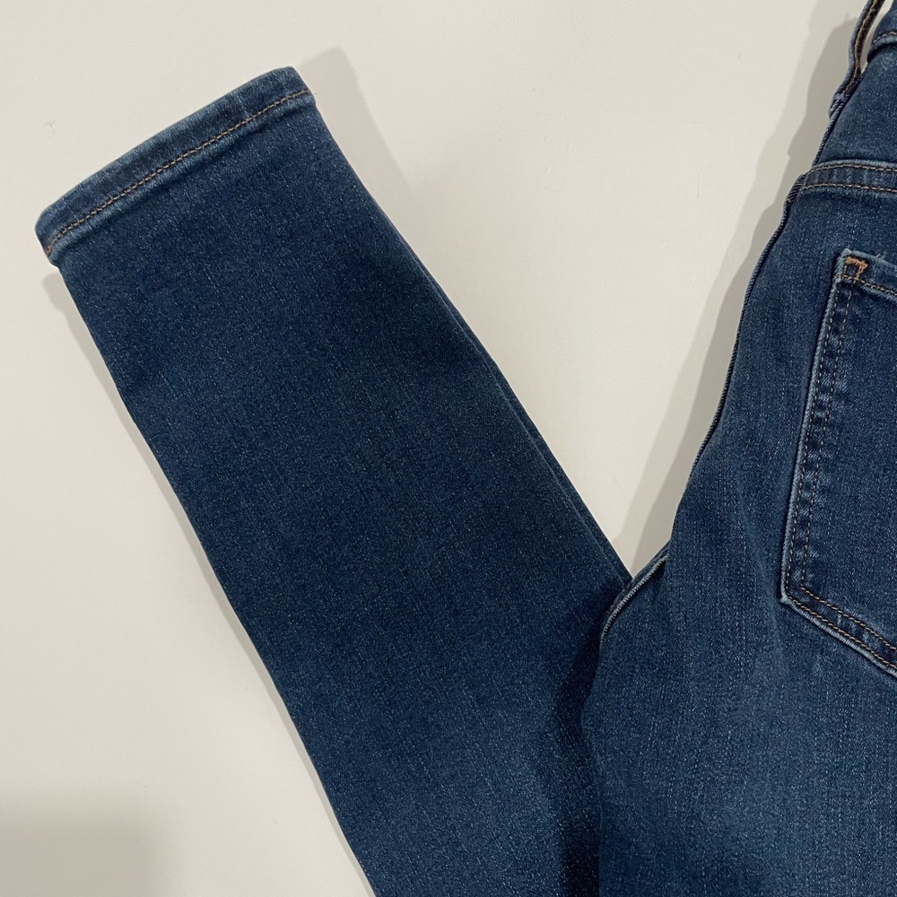 Express Mid Rise Distressed Skinny Jeans - Picture 4 of 13